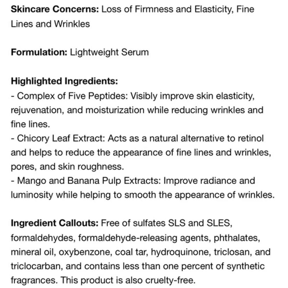NIB Kx Active Concentrates Bio-Mimicking Peptides Serum